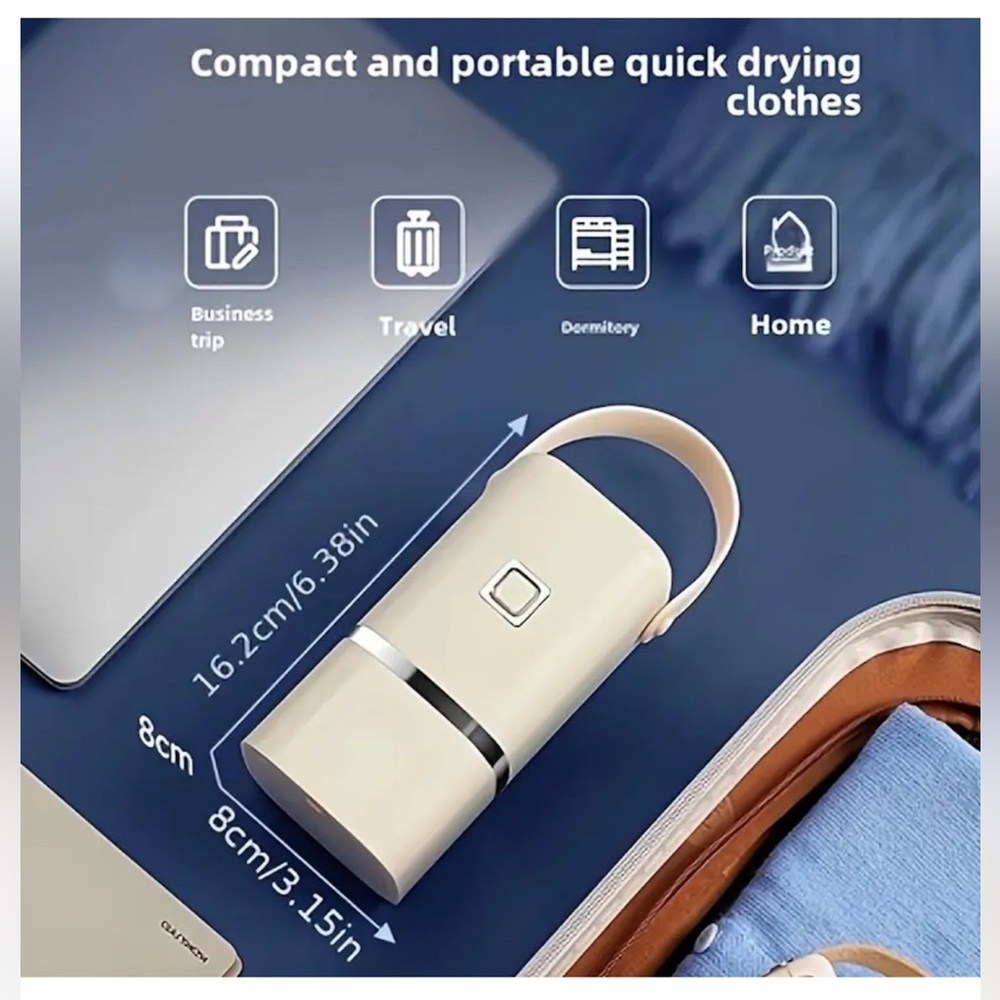 New Travel Portable Mini FAST Dryer with Timer Function Compact - Picture 3 of 6